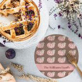 Roze Pompoen Oogst Thanksgiving Diner Papieren Bordje