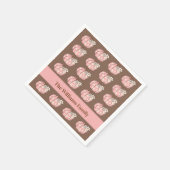 Roze Pompoen Oogst Thanksgiving Diner Servet (Hoek)