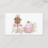 Roze Pompoen Patch Luier Raffle Informatiekaartje (Achterkant)