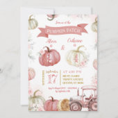 Roze Pompoen Patch Verjaardag Meisjes Gezamenlijke Kaart (Voorkant)