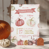 Roze Pompoen Patch Verjaardag Meisjes Gezamenlijke Kaart