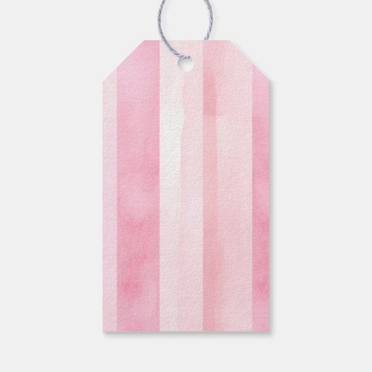 Roze Pompoen "Peek a Boo" Baby shower Gift Label Cadeaulabel (Achterkant)