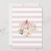 Roze pompoen Time Capsule Kaart (Achterkant)