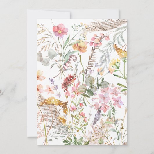 Roze Pompoen Verjaardag uitnodiging, Kaart (Achterkant)