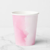 Roze Pompoen Verjaardagsfeestje Papier Cups Papieren Bekers (Achterkant)