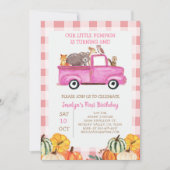 Roze pompoen voor vrachtwagens kaart (Voorkant)