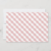 Roze Pompoen Vrachtwagen Gingham Meisje Foto 1e Ve Kaart (Achterkant)