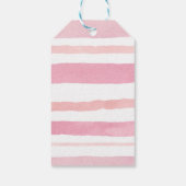 Roze Pompoen Vrachtwagen Gouden Faux Dank u Label Cadeaulabel (Achterkant)