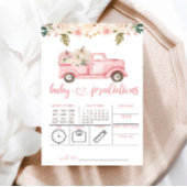 Roze pompoen vrachtwagen voorspellingen voor Baby  Kaart