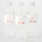 Roze Pompoen Vrachtwagen Water Fles Labels Waterfles Etiket (Flessen)