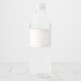Roze pompoen Water Fles Etiket