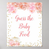 Roze pompoen Waterverf Raad Baby Poster (Voorkant)