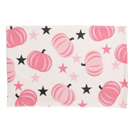 Roze Pompoen Y2K Schattige Fruit Herfst Bloemen Bo Kussensloop (Voorkant)