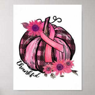 Roze Pompoen Zonnebloem Borstkanker Awareness GIF Poster