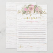 Roze pompoenadvies voor de moeder als kaart (Voorkant / Achterkant)