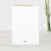 Roze pompoenbloemen Gold Foil Birthday Card Kaart (Achterkant)