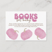 Roze pompoenboeken voor Baby Enclosure Kaart (Voorkant)