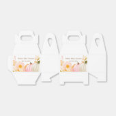 Roze pompoenen Baby shower Bedankdoosjes (Uitgevouwen)