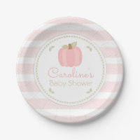 Roze pompoenen Baby shower Papier Bord