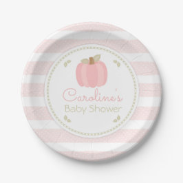 Roze pompoenen Baby shower Papier Bord