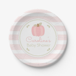 Roze pompoenen Baby shower Papier Bord