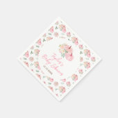 Roze pompoenen Baby shower Servet (Hoek)