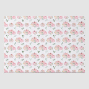 Roze Pompoenen Bloemen Tissuepapier