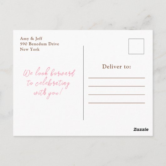 Roze Pompoenen Bloemige Sweet Sixteen Briefkaart (Achterkant)