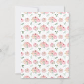 Roze pompoenen Bloemrijk Zoet Zestien Bedankkaart (Achterkant)
