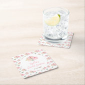 Roze pompoenen Bloemrijk Zoet Zestien Kartonnen Onderzetters (Insitu)