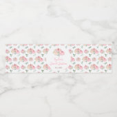 Roze pompoenen Bloemrijk Zoet Zestien Waterfles Etiket (Enkel label)