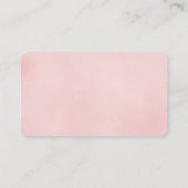 Roze Pompoenen herfst baby shower luier verloting  Informatiekaartje (Achterkant)