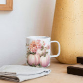 Roze pompoenen & libellen mok