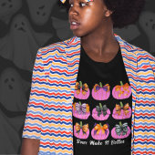 Roze pompoenen met bogen t-shirt