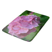 Roze Pompom Hydrangea Hortensia Bloem Badmat (Gekanteld)