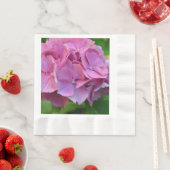 Roze Pompom Hydrangea Hortensia Bloem Servet (Insitu)