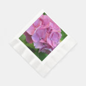 Roze Pompom Hydrangea Hortensia Bloem Servet (Hoek)