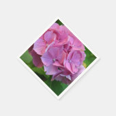 Roze Pompom Hydrangea Hortensia Bloem Servet (Hoek)