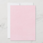 Roze pony Anemone Gold Couples Shower Invite (Achterkant)