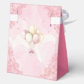 Roze Pony-Baby shower Favoriet Dank u Box Bedankdoosjes (Achterkant)