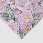 Roze pony-bloeipatroon tissuepapier (Detail)