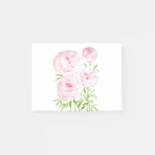 roze pony bloemen waterverf en inkt post-it® notes (Voorkant)