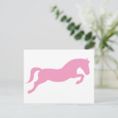 Roze Pony Briefkaart (Staand voorkant)