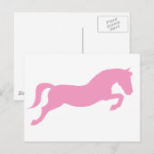 Roze Pony Briefkaart (Voorkant / Achterkant)