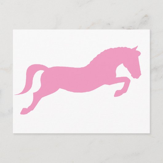 Roze Pony Briefkaart (Voorkant)