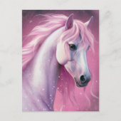 Roze Pony Briefkaart (Voorkant)