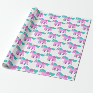 Roze Pony Cadeaupapier