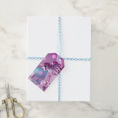 Roze Pony Eenhoorn Cadeaubijslage Cadeaulabel (Met Touw)