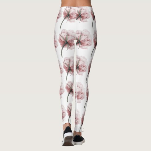  roze pony, elegant, chic, mooi, romantisch leggings (Achterkant)