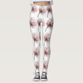  roze pony, elegant, chic, mooi, romantisch leggings (Voorkant)